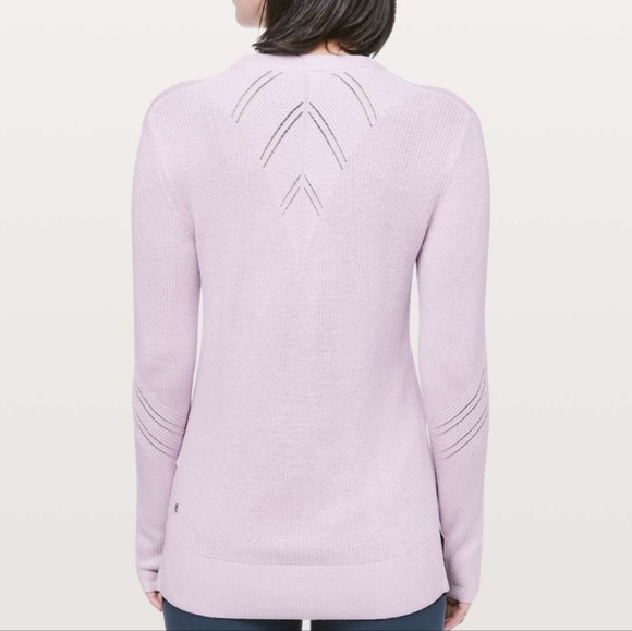 lululemon athletica Sweaters - Lululemon Time To Restore Sweater Sheer Lilac